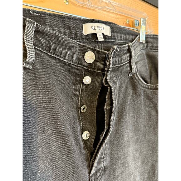 RE/DONE 70’s Stove Pipe Jeans in Washed Noir Size 31 - Picture 9 of 9
